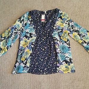 Silk floral Joie blouse
